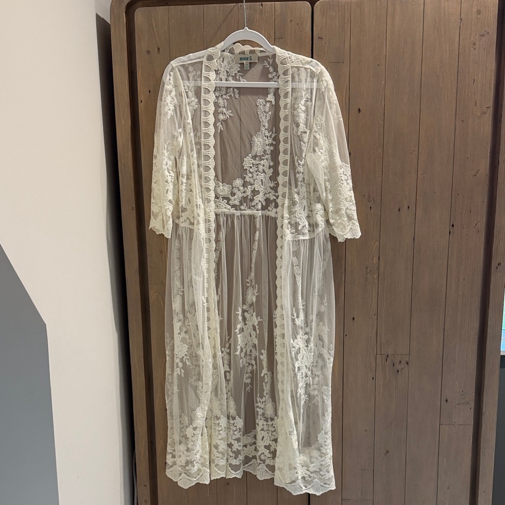 Elegant Cream Lace Women Top